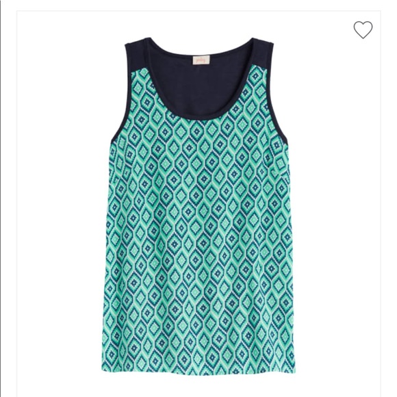 Pixley Tops - Pixley Priya Diamond Printed Knit-back Tank